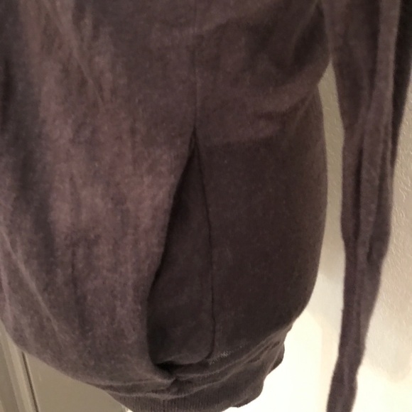 ANTHRO Sweater Cardigan Dark Grey Women’s XS EUC - Picture 5 of 6